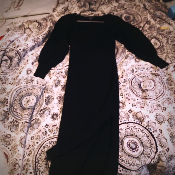 Super soft elegant French connection black sweater dress - Picture 2 of 3